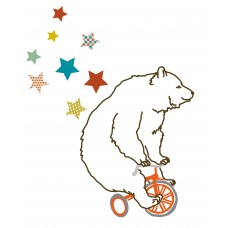 Wall Sticker - L'ours acrobate Wall Sticker - L'ours acrobate